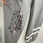 NEW FREE People FP Movement All Star Logo Pants Sweatpants LG Grey Heather White Gray Photo 5