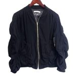 File. 16 Black Full Zip‎ Up Jacket Size Medium Black Photo 0