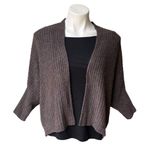 Barefoot Dreams  CozyChic Lite Ribbed Shrug Cardi Dolman 3/4 Sleeve Open Front Photo 1