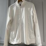 Peter Millar  Tamara‎ Golf Jacket Womens XL White Stretch E4 Wicking 50 UPF Zip Photo 0
