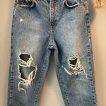 Pull&Bear distressed high rise jeans Size 26 Blue Photo 1