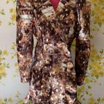 Shimmer gold and ruffle details blazer Dress size M Size M Photo 3