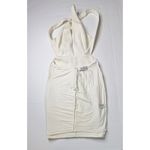 Lulus  What a‎ Looker Bodycon Cream Mini Dress SMALL Soft Girl Backless Party Photo 10