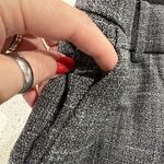 Ann Taylor Size 0 Trouser Pants Straight Flat Front Gray Dress Mid Rise Stretch Photo 3