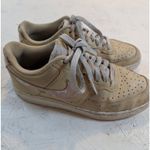Nike  Court Vision Low Next Nature Sneakers – Women's 7 Tan Camo DX3734 FLAW Photo 2