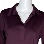 Chico's Shirt Womens Medium 1 Deep Purple Slinky Career Casual Office Work Travel Photo 4