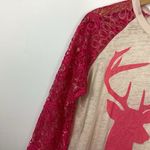 Southern Grace  Tis The Season To Sparkle Deer Holiday Burnout Tee Size S NWT Photo 2