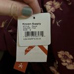 New Known Supply Revel Dress in Port Color Size small organic cotton Red Photo 1