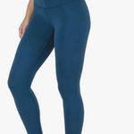 Yogalicious 𝅺 crop Leggings yoga XSmall blue teal Activewear pants NEW Photo 6