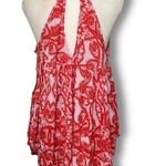 Free People NWT Mimi Tunic Tank Dress Lavender Combo Orange Mini Halter New Photo 5