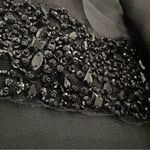 Marchesa Notte black silk asymmetrical dress with bow detail Size 2 Photo 10