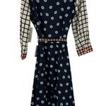 Eliza J NWT  Geo Print Belted Shirtdress Collar Midi Button Closure Bold Photo 8