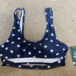 Blooming Jelly  Americana Navy Star Print Bikini Top Size M Photo 0
