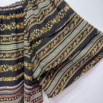 Loft Off the Shoulder Boho Floral Short Ruffle Sleeve Blouse Women’s Size Small Photo 3