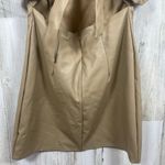 DO+BE Aviana Faux Leather Ruffled Mini Dress Tan Size S NWT Party Going Out Photo 6