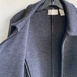 Dana Buchman Dana B - 100% Merino Wool Heather Grey Zip Up Coat Photo 3