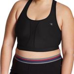 Champion NEW!! Women's Plus-Size Vented Compression Sports Bra Black Photo 1