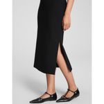 Spanx Ponte Shaping Midi Tank Dress Classic Black Sleeveless Shapewear Cocktail Photo 3