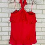Parker  Nashley Silk Blend Ruffle Halter Top Size S Photo 3
