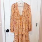 Free People  Womens Boho Flowy Tiered Maxi Dress Size Medium Cottagecore Gypsy Photo 1