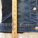 Forever 21 Twentyone  Y2K Slim Fit Blue Denim Jean Jacket Dark Wash Aesthetic L Photo 7
