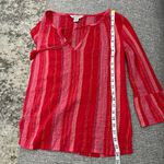 Tommy Bahama  Paramour Red Striped Top Sz XSP Photo 9