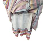 Umgee  Large A-Line Mini Dress Striped V-Neck Lined Sleeveless Ruffled Multicolor Photo 7