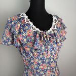 Gunne Sax  Jessica McClintock Vintage Ditsy Floral Mini Dress Sz 9/10 Photo 9