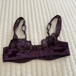 Vintage Victoria’s Secret Unlined Underwire Bra 36B Purple Lace Made In USA Size undefined Photo 9