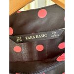 ZARA Women's Silky Polka Dot Playsuit Shorts Lining Flounced Hem Dress S Photo 6