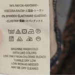 Free People SQUARE NECK COPPER ANIMAL PRINT PULLOVER TIE NECK LONG SLEEVE TOP XS Photo 7