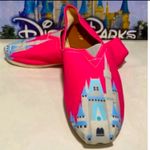 Disney Cinderella’s castle hot pink Toms style size 7 slip on loafers NWOT Photo 0