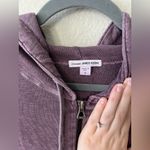 James Perse Vintage 100% Cotton Terry Purple Hoodie Women's Size S Photo 8