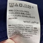 Chico's Jacket Womens 2 Large Navy Blue Luxe Twill Utility Cotton Blend Photo 7