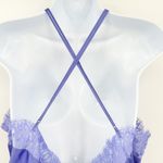 Victoria's Secret VS Womens Coquette Lace Halter Mini Slip Dress Size L Purple Photo 5