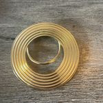 American Vintage Set of Vintage Scarf Clips, Gold Tone Heart and Circle Design Photo 5