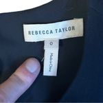 Rebecca Taylor Sleeveless Fringe Trim Shift Dress Black Size 0 Photo 5