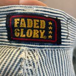 Faded Glory FINAL MARKDOWN  Blue and White Striped shorts 16 Photo 1