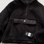 Starter  NWT Black Label Women’s Sherpa Half-Zip Quilted Hoodie Sweatshirt Coat Photo 2