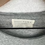 ZARA  Essentials Gray Linen‎ Blend Relaxed Fit Short Sleeve Tee Casual Size S Photo 1