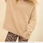 Aerie Tan boucle fuzzy oversized sweater Photo 1