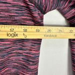 Gap Funnel Neck Hoodie Pullover S Pink Space Dye Activewear Athleisure Fleece Photo 6