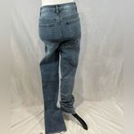 High waisted stacked split leg detachable streetwear fashion jeans size medium Photo 5