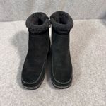 Lands' End Women's Black Suede Ankle Booties Size 8 Warm & Durable Photo 3
