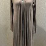 Forever 21 Tan Hooded Open Front Duster with hood Photo 0