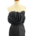 Kate Sylvester Cocktail Dress Black Bubble Bodice Textured Silk Fabric Medium Photo 1