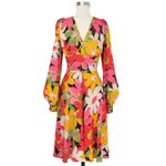 Trashy Diva Size 16 Flower Power Long Sleeve Stacia Dress Vintage 40s Pinup Photo 2