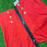 Ann Taylor  Women’s 10 High Rise Flare Orange Pants Career Baggy‎ NWT Photo 4