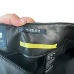 Anthropologie Maeve The Colette Pants Wide-Leg Faux Leather Black Size 33 Photo 10