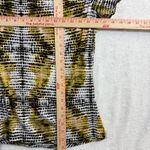 Worthington S Abstract Dot Print Stretch Ruched Top Yellow Chic Y2K Girlhood Photo 5